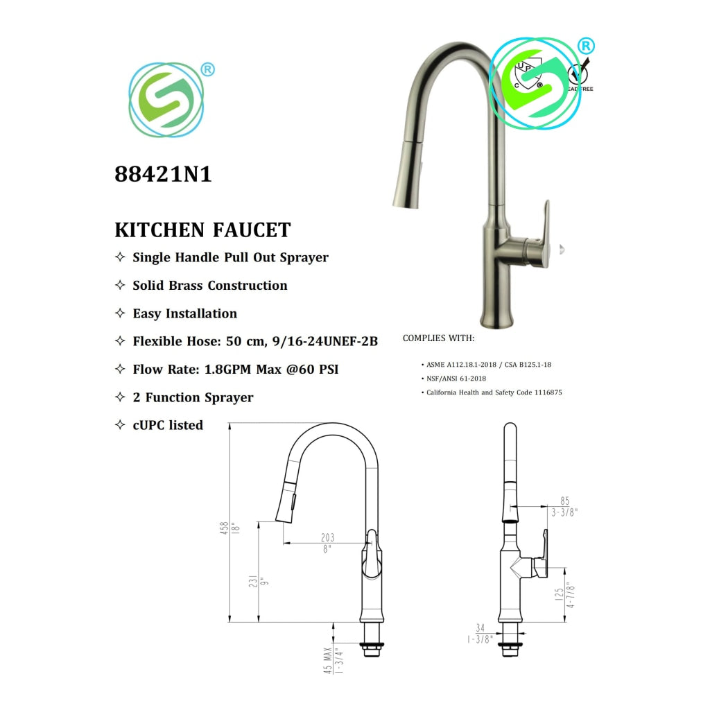 Kitchen Faucet 88421N1