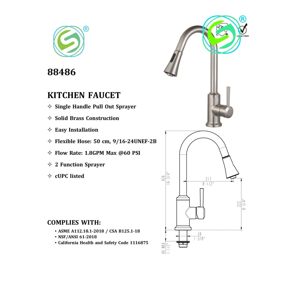 Kitchen Faucet 88486