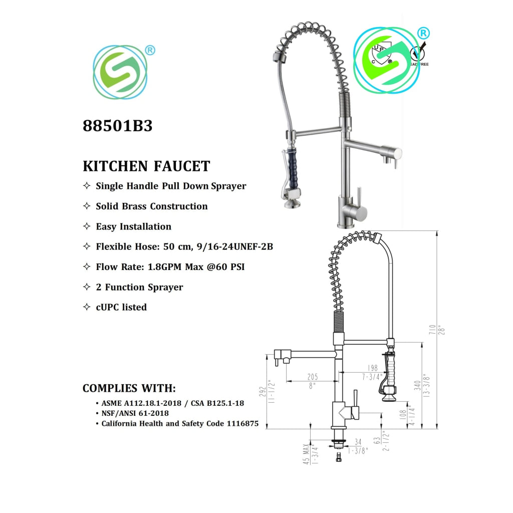 Kitchen Faucet 88501B3