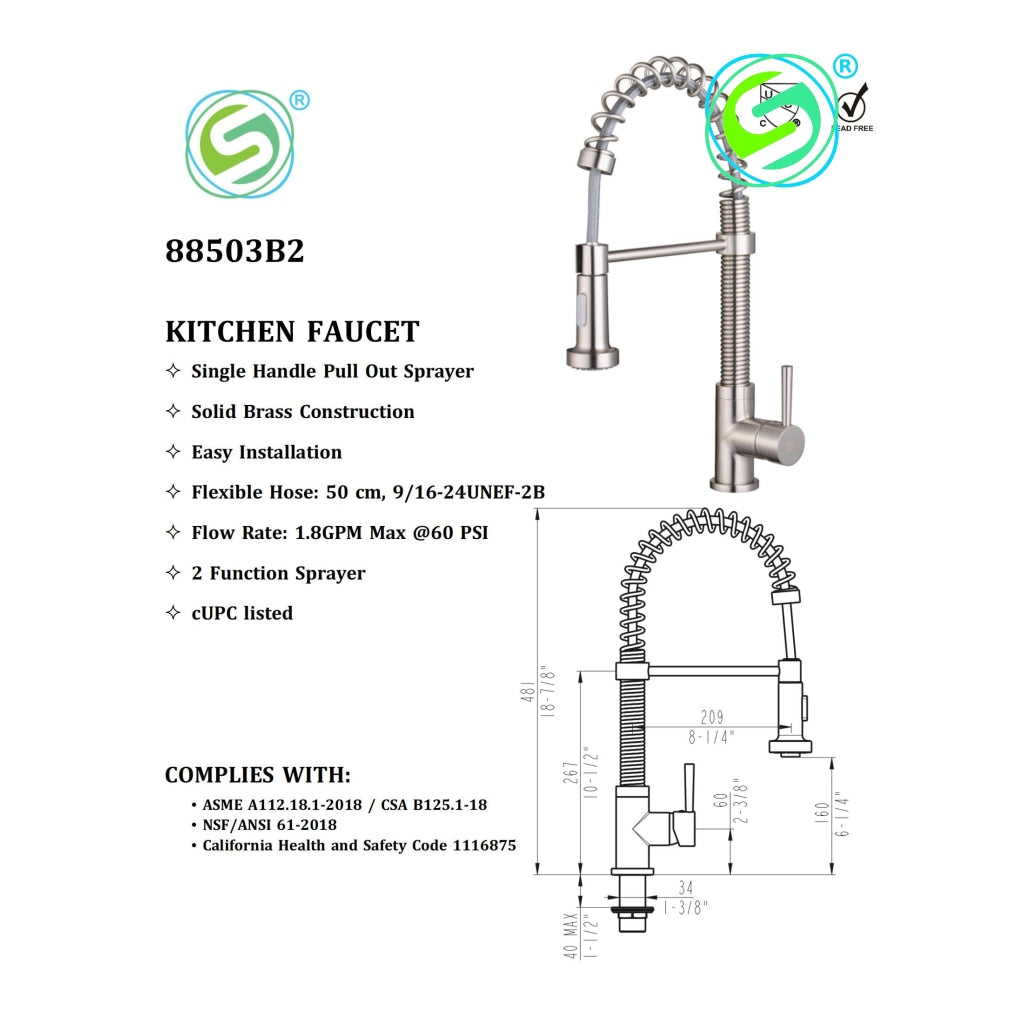 Kitchen Faucet 88503B2