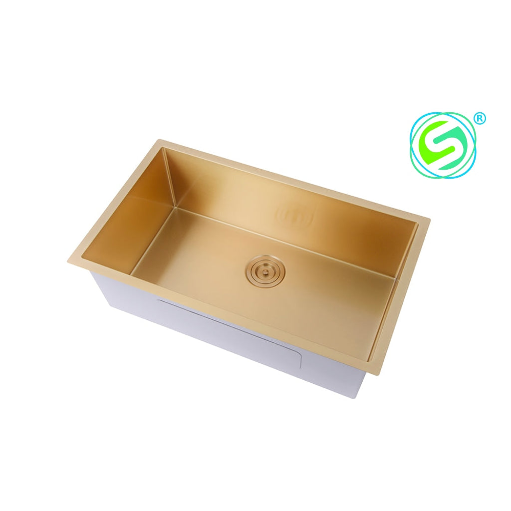 Stainless Steel Rd3219S-Gold Single Bowl Undermount Sink.